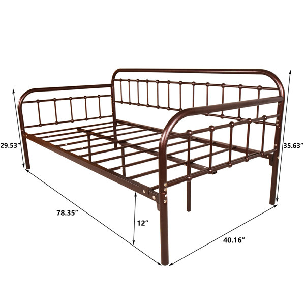 DUMEE Twin Iron Daybed & Reviews Wayfair